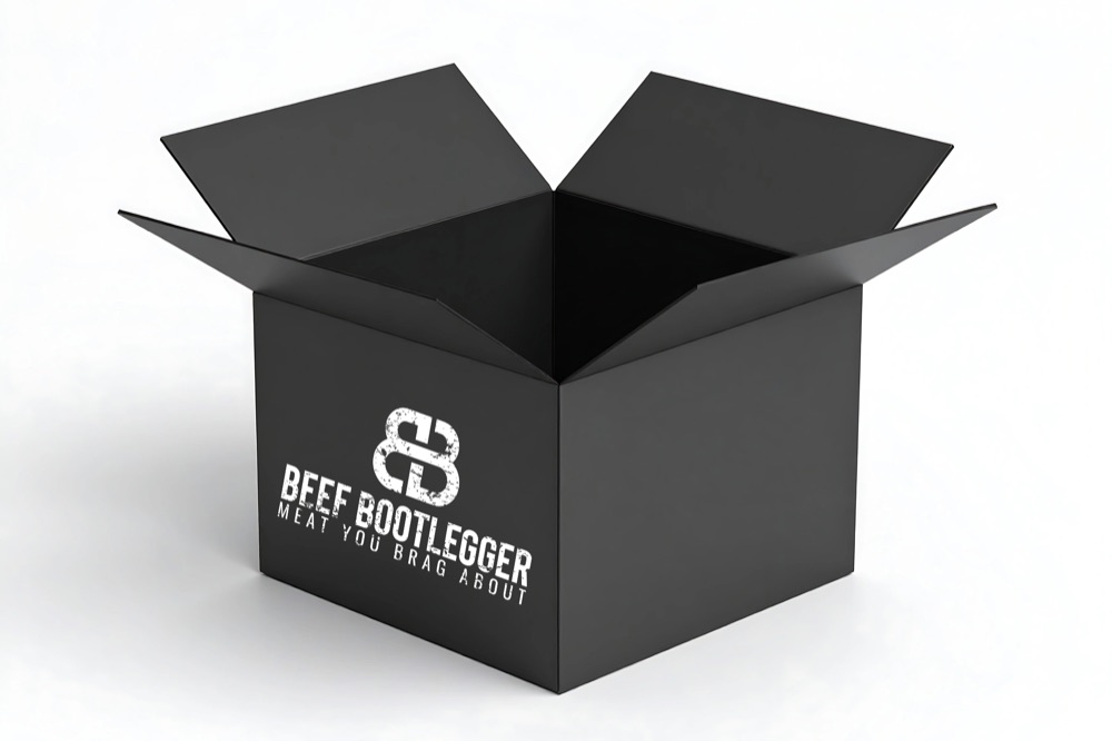 The curated black Beef Bootlegger box